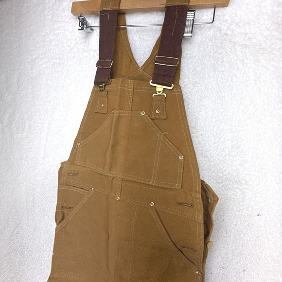 Vintage Carhartt R01 Brown Duck Canvas Bib Overalls 24x32 Mens Workwear